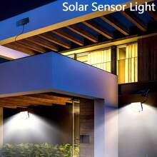 [1 Piece Set] Solar Light Outdoor Motion Sensor Solar Safety Light Waterproof Tape 3 Lighting Modes Solar Wall Light External Suitable For Garden Fences Courtyard Deck