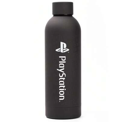  Vanilla Underground X PlayStation Mens Black Stainless Steel Bottle | PlayStation Product | Officially Licensed Merch