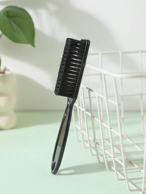 Beard Brush & Broken Hair Cleaning Brush Retro Oil Head Brush Hairdressing Tool – Soft Nylon Bristles Hair Brush For Haircut & Styling, Small Curly Hair Comb - Compact And Portable, 5.7 Inch Size