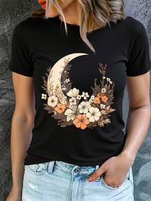 Women T-Shirts - Black - View 1