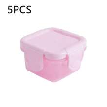 5个装迷你食品储存容器，婴儿和儿童餐盒 - 彩色 - 查看 13