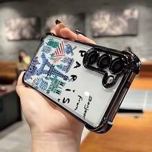 Funda de Teléfono de Landmark de París para Samsung S25, S24, S23 FE Ultra Plus 4G/5G - Funda Transparente Suave a Prueba de Golpes - Colores mixtos - Ver 5