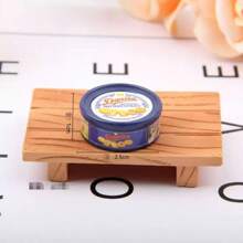 一套迷你丹麦饼干蓝色铁盒套装，厨房配件玩具，圣诞节礼物，DIY迷你套装，迷你小屋套装，礼盒 - 彩色 - 查看 9