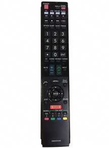 Control remoto de reemplazo para TV, infrarrojo, color negro, botones suaves y duraderos, modelo GB004WJSA, diseño moderno, fácil programación y uso, compatible con diversas marcas, accesorio esencial en hogar y oficina, resistente y ergonómico - Negro - Ver 2