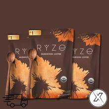 ZUVARA RYZE Organic Mushroom Coffee 6 Adaptogens - Energy Focus, USDA USA, 30 Servings - 1 chiếc - Xem 1