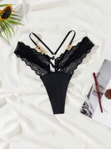 3PCS, Heart-Shaped Nipple Covers And Sexy Women's Lingerie, Customizable Crystal Letters, Personalized Text Available, Sexy Lingerie And Nipple Covers, Best Lingerie For Women. Perfect Gift For Girlfriend, Wife, Family, Valentine's Day Gift