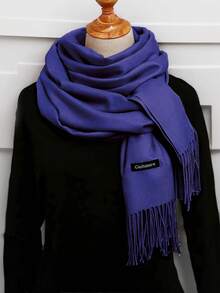 1pc 190*70cm Outdoor Classic Solid Color Windproof Sand Proof Lightweight Shawl Scarf, Suitable For Men And Women For Dress - Khaki - View 26