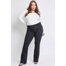 Women's Plus  Mid-Rise Bootcut Jean - 西黑色 - 查看 1