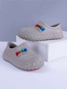 Unisex Waterproof Anti-Slip Work Shoes, Suitable For Kitchen, Garden, And Labor Protection - Grey - View 3