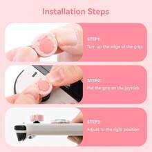 Silicone Cross DPad Button Caps Set Joystick Cover  ABXY Key Buttons Sticker Compatible With Switch/OLED Joy Con  Frog  Axolotl - Hồng + Xanh lá - Xem 5