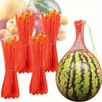 100pcs One Watermelon Net- Melon Hammock, Suitable For Garden, Reusable Net Pocket, Suitable For Hami Melon, Ideal Stand Support.
