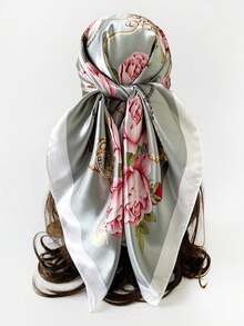 1pc Bandana Floral Print Fashion Scarf, Headband, Neckerchief - Multicolor - View 15