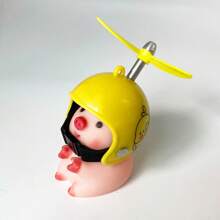 KRAUOPEN 自行车和山地自行车装饰、系带电动自行车和摩托车装饰、可爱猪头盔配件、摩托车车把系带创意装饰、8 球台球创意摩托车配件、送给朋友的生日礼物、自行车和山地自行车车把装饰