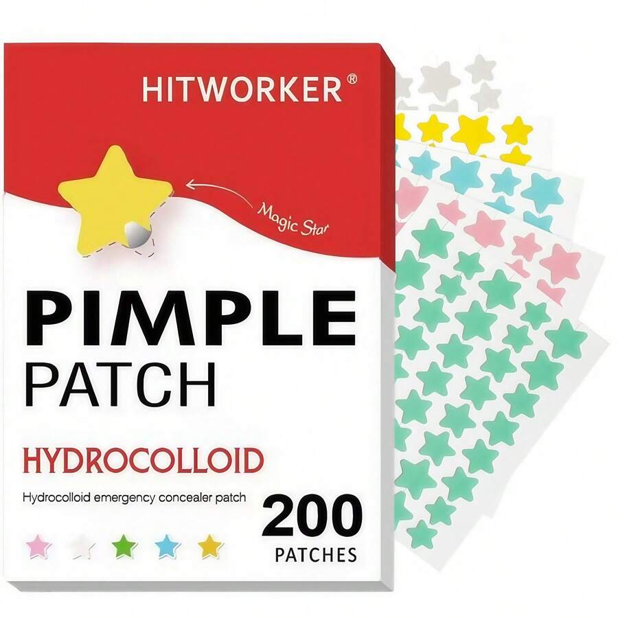 200pcs Facial Star Stickers, Various Shapes And Sizes, The Best Choice For Back To School Makeup, Effective Choice For Facial Concealer, Suitable For Various Occasions,Makeup,Cheap,Room Decor,Vanity,Travel,Bedroom,Makeup Accessories,Cheap,Stocking Stuffers,Makeup,Makeup Tools,Cheap Stuff,Gifts,Gifts For Women,Christmas Gifts,Giveaways,Travel,Cheap Stuff,Travel Essential - Multicolor - View 1