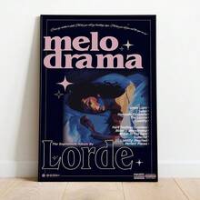 1 件 Lorde 海报印刷品 _ 艺术家海报 _ 流行音乐礼品 _ 流行音乐海报印刷品帆布画房间装饰墙面艺术客厅装饰办公室装饰卧室装饰厨房装饰浴室装饰墙面装饰家居装饰海报无框