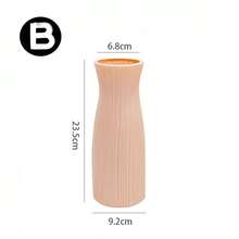 1个耐用时尚塑料花瓶，不易碎，适用于婚礼派对装饰、客厅、办公室、卧室、家居装饰、人造花、桌面装饰、客厅中心摆件、节日礼物 - 彩色 - 查看 3