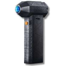 Mini Sopladora de Aire inalambrica Recargable,Turbo Jet Fan,52 M/S Potente Ventilador Super Jet de Mano 130000 RPM, Motor sin Escobillas,para Eliminar polvo de Computadora, Cámping, Limpiar el Hogar - Gris - Ver 2