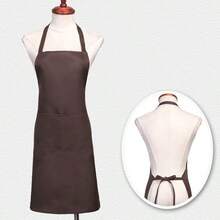 Delantal negro premium con bolsillos grandes, disponible en 12 colores - Durable, de tela de poliéster, lavable a máquina, ideal para cocinar, asar a la parrilla, barbacoa y actividades al aire libre, delantal de cocina - Multicolor - Ver 14