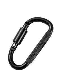 1 pezzo di fibbia in lega di alluminio per arrampicata, fibbia multifunzionale per arrampicata con serratura, gancio per zaino in lega di alluminio, portachiavi da uomo