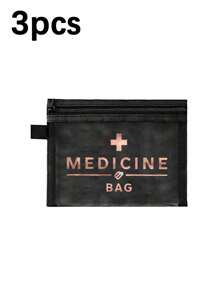 网眼化妆包，印有“药品”字样，便携式收纳袋，化妆包，护肤品收纳包，旅行必备，宿舍用品，新娘礼物，母亲节礼物，生日礼物，送给朋友和老师的礼物，药品收纳袋，浴室收纳袋，珠宝收纳袋，唇彩和化妆品收纳袋，学生宿舍洗漱包，送给妻子、家人、朋友、同事的礼物 - 彩色 - 查看 23