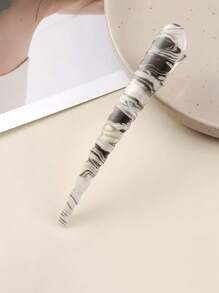 1 件女士创意个性化发夹，新款 PVC 不对称条纹简约百搭发夹，适合日常、通勤、校园、派对、度假、旅行、摄影、爪夹、发夹、发夹、发夹、发夹、发夹