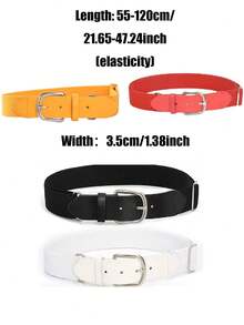 Thắt lưng bóng chày thể thao ngoài trời cho trẻ em, Thắt lưng co giãn cho học sinh, Thắt lưng đa năng nhiều màu sắc phù hợp cho trẻ em từ 12-16 tuổi, Thể thao ngoài trời, Bóng chày, Đạp xe, Đi bộ đường dài, Cắm trại - Nhiều màu - Xem 12