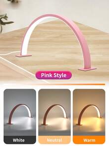 1 Đèn chiếu sáng hình trăng lưỡi liềm 3 màu, nhiệt độ màu 10 mức, công tắc nút bấm di động, đèn LED chiếu điểm chăm sóc mắt cho bàn làm việc tại nhà, tự làm móng và lông mi, trị mụn - Nhiều màu - Xem 15