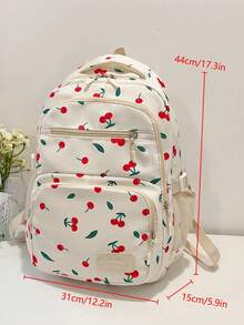 Set de 3 mochilas con estampado de lazo de nailon, mochila plegable de gran capacidad con múltiples bolsillos y cremallera impermeable, adecuada para adolescentes, estudiantes de secundaria y universidad, mujeres para uso diario, ir y venir, viajes, regalo del Día de San Valentín - Rojo - Ver 11