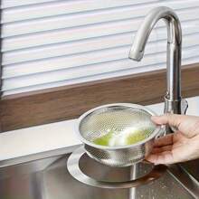 1 buc. Coș de filtrare pentru chiuvetă din oțel inoxidabil - Design detașabil cu gât de lebădă și raft de scurgere suspendat, fără contact cu alimentele, curățare și depozitare eficiente pentru chiuveta de bucătărie, durabil și elegant modern