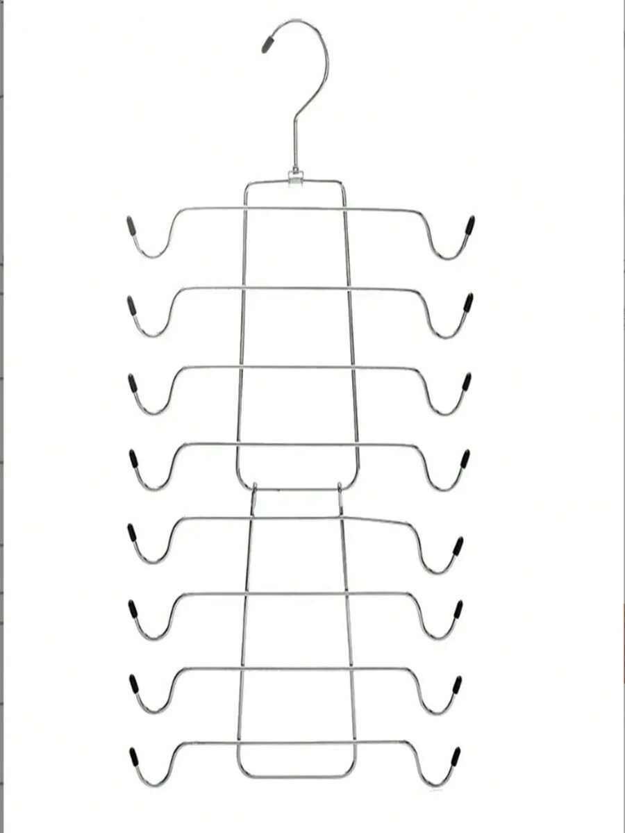 1个多层悬挂式文胸架，运动文胸和围巾收纳挂钩，多功能衣橱配件架，门后式设计，节省空间的分层收纳，可存放内衣、运动服、泳装、帽子和腰带，耐用的门后式安装，易于安装在宿舍、卧室或旅行中使用，高可见度的有序展示，非常适合小空间、衣橱、公寓、宿舍和客房，使衣物整齐可见且易于取用，有助于快速搭配服装。 - 銀色 - 查看 1