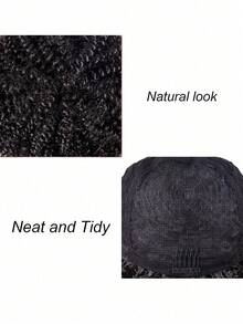 Curly Wig Afro Wigs For Women Short Curly Wigs For  Women Kinky Curly Wig With Bangs Natural Hair Wigs For Women - màu đen - Xem 5