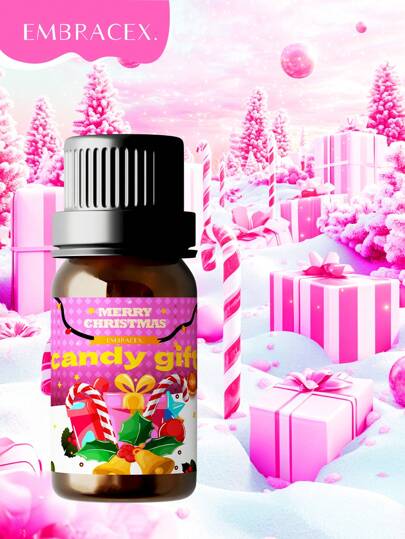 EMBRACEX. 10ml Christmas Essential Oils Aromatherapy Oil Long Lasting Fragrance Make Christmas Candle Christmas Decoration Candy Gifts Fragrance Oils Home Aromatherapy Candy Cane Christmas Atmosphere Remove Odours To Increase The Aroma Of Stress Christmas Gift Aromatherapy Car Air Fresheners