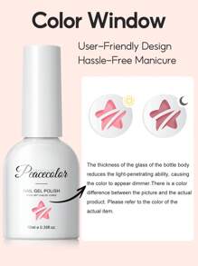 PEACECOLOR 6 Colors Jelly Nail Gel Polish Kits-Macaron Color Scheme Jelly Nail Gel Polis White Pink Nude Ice Transparent Gel Set-10ML Each Soak Off UV LED Gel Polish DIY Manicure Nail Salon - Floral Whirl - 查看 3