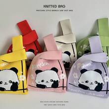 Women Tote Bags - 比耶熊貓-紅色 - 查看 4