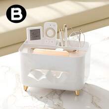 1 pièce Boîte à mouchoirs de luxe et durable, style mode. Espace de rangement multifonctionnel pour la télécommande, les clés et autres essentiels. Décoration élégante de couleur crème pour la maison. Conception compacte et robuste pour la table, le bureau ou la coiffeuse - Boîte de rangement décorative pour la chambre, le bureau ou le dortoir - Multicolore - Voir 5