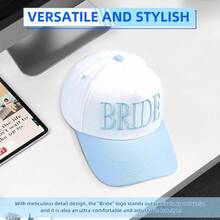 The Bride's Truck Cap PreWedding Party Decorations The Bride's Headpiece The Bridesmaids' Gifts The Wedding Hat-0089 - 藍色 - 查看 2