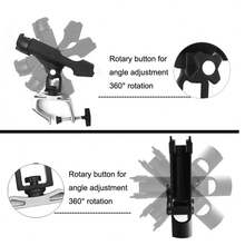 Multi-Functional Fishing Rod Holder Bracket, 360 Degree Adjustable Fishing Rod Rack For Pier, Boat, Yacht, Kayak - Multicolor - View 4
