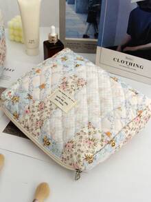 حقيبة مكياج بيج، نمط ملون مجزأ، حقيبة تخزين للسفر، تخزين منزلي، حقيبة تخزين متعددة الوظائف سعة كبيرة، حقيبة مكياج للبنات، حقيبة تخزين مستحضرات التجميل، حقيبة مكياج جميلة للعناية بالبشرة، حقيبة مكياج، صندوق مكياج، حقيبة تخزين المجوهرات، حقيبة فرش، حقيبة فوط صحية، حقيبة سماعات الرأس، محفظة، حقيبة نظارات، هدية عيد الميلاد، هدية عيد الأم، موسم العودة إلى المدرسة، حقيبة طالب، حقيبة ضروريات السفر للمدرسة والعطلات، حقيبة سفر للنساء'