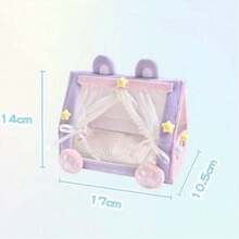 （仅适用于 娃娃床）创意可爱动物 Labobo 娃娃帐篷床，10 厘米/17 厘米 LBB 小雕像摄影露营迷你帐篷桌面装饰 - 彩色 - 查看 8