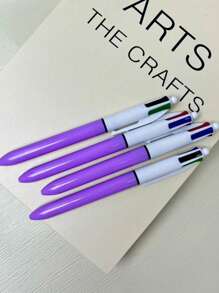 Set Of 8 Multicolor Colored Pens, 1.0mm Tip, 4 In 1 Pens, Cute Nurse Retractable Pens, 4 Colors In 1, Suitable For School, Students, Nursing Notes, Whiteboard, Office Supplies, School Supplies, Back To School