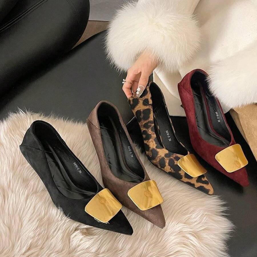 Women Heeled Sandals - 酒紅色 - 查看 1