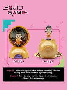 1PC Netflix chính thức được cấp phép  Mystery Blind Box Capsule - Tượng sưu tầm Piggy Bank bao gồm 6 nhân vật Young-Hee Masked Manager Front Man Ngẫu nhiên 1 Tượng ngẫu nhiên mỗi hộp Quà tặng hoàn hảo cho người hâm mộ Gia đình Trẻ em Nhà sưu tập - Nhiều màu - Xem 4
