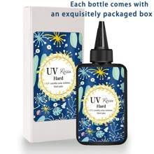 1入100g/200g/300g/400g Uv樹脂硬型水晶透明環氧樹脂組,預混濁化uv固化樹脂,適用於珠寶製作,快速固化trisu - 100g*3瓶 - 查看 3