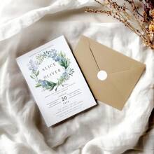 1pc/20pcs/50pcs/100pcs Customizable Modern Wedding Thank You Cards Invitations, Customizable Text And Photos, Minimalist Wedding Thank You Cards, Boho Wedding Thank You Cards, Elegant Wedding Thank You Photo Cards, Folding Thank You Cards, Photo Wedding Thank You Cards, Modern Minimalist Wedding, Personalized Customization, All Text Customizable, Best Gift For Him. - Multicolor - View 4