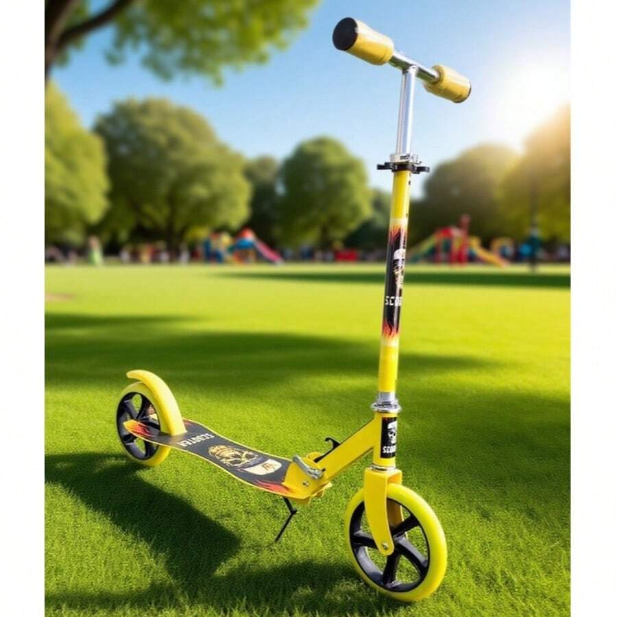 2-Wheel Foldable Scooter For Teens & Adults - Commuting/Campus Transportation, Foldable & Height Adjustable - Multicolor - View 1