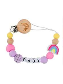 1 件个性化定制名称、字母、文字、硅胶、全新 DIY 名称山毛榉木、彩虹心形包饰、钥匙扣、吊坠、串珠花装饰、适用于背包、旅行包、行李箱、可爱配饰、小礼物、秋冬、闪光、耐用、可爱、有趣 - 多色2 - 查看 6