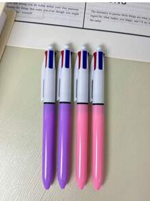 Set Of 8 Multicolor Colored Pens, 1.0mm Tip, 4 In 1 Pens, Cute Nurse Retractable Pens, 4 Colors In 1, Suitable For School, Students, Nursing Notes, Whiteboard, Office Supplies, School Supplies, Back To School