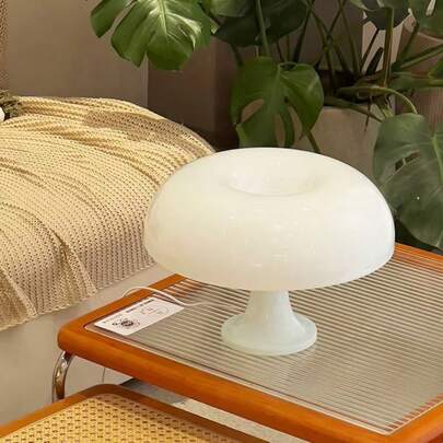 1 chiếc đèn trang trí hình nấm, dùng nguồn USB, đèn bàn hình nấm tạo ánh sáng dịu nhẹ, đèn ngủ tối giản hiện đại, đèn trang trí nhỏ gọn cho phòng ngủ.
