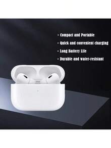 Apple 無線耳機AirPods Pro (第二代) MagSafe充電盒 防水防塵 一般蘋果手機平板電腦 通話運動 - 白色 - 查看 2