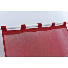 Classic Transparent Curtain (2 Pieces), 70*150 Cm And 70*240 Cm, For Living Room, Bedroom And Balcony, Ideal For Families And Young People With Simple, Elegant Style. - 酒紅色 - 查看 2